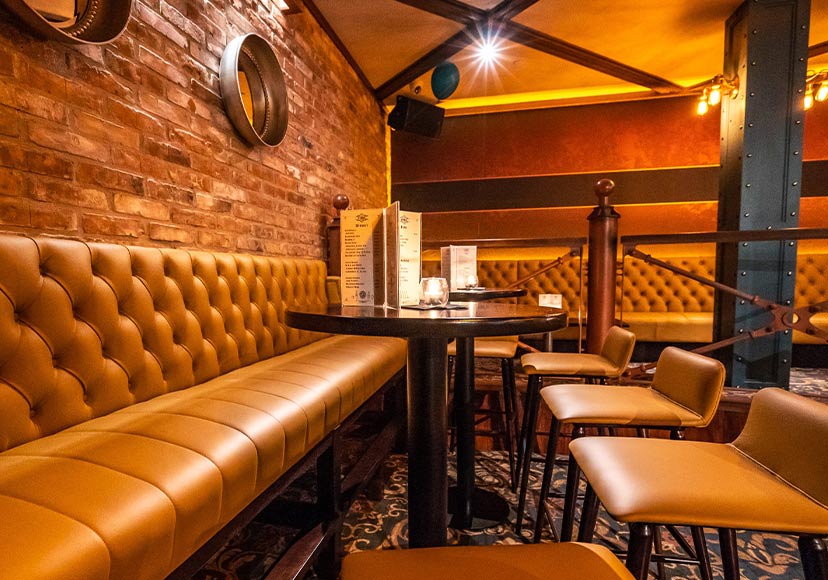 Bench and chairs at The Venue, Athlone.